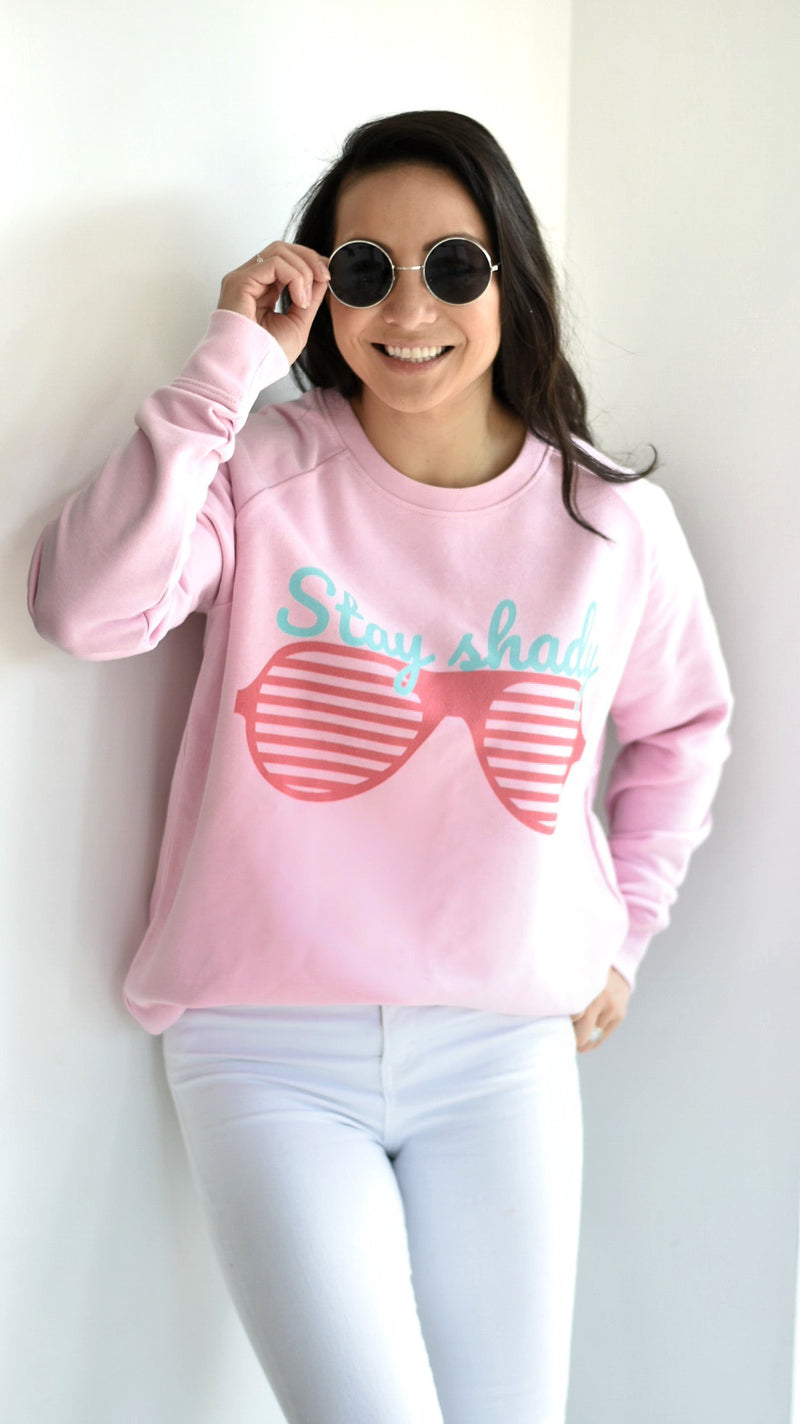 'Stay Shady' Organic Sweatshirt by stray funk design