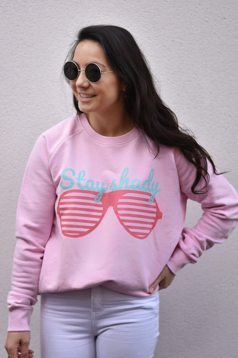 'Stay Shady' Organic Sweatshirt by stray funk design