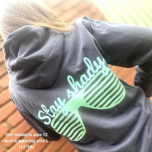 'Stay Shady' Organic Hoodie by stray funk design