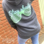 'Stay Shady' Organic Hoodie by stray funk design