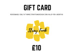 stray funk design gift card