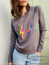 'Thunderstruck' Organic Sweatshirt by stray funk design