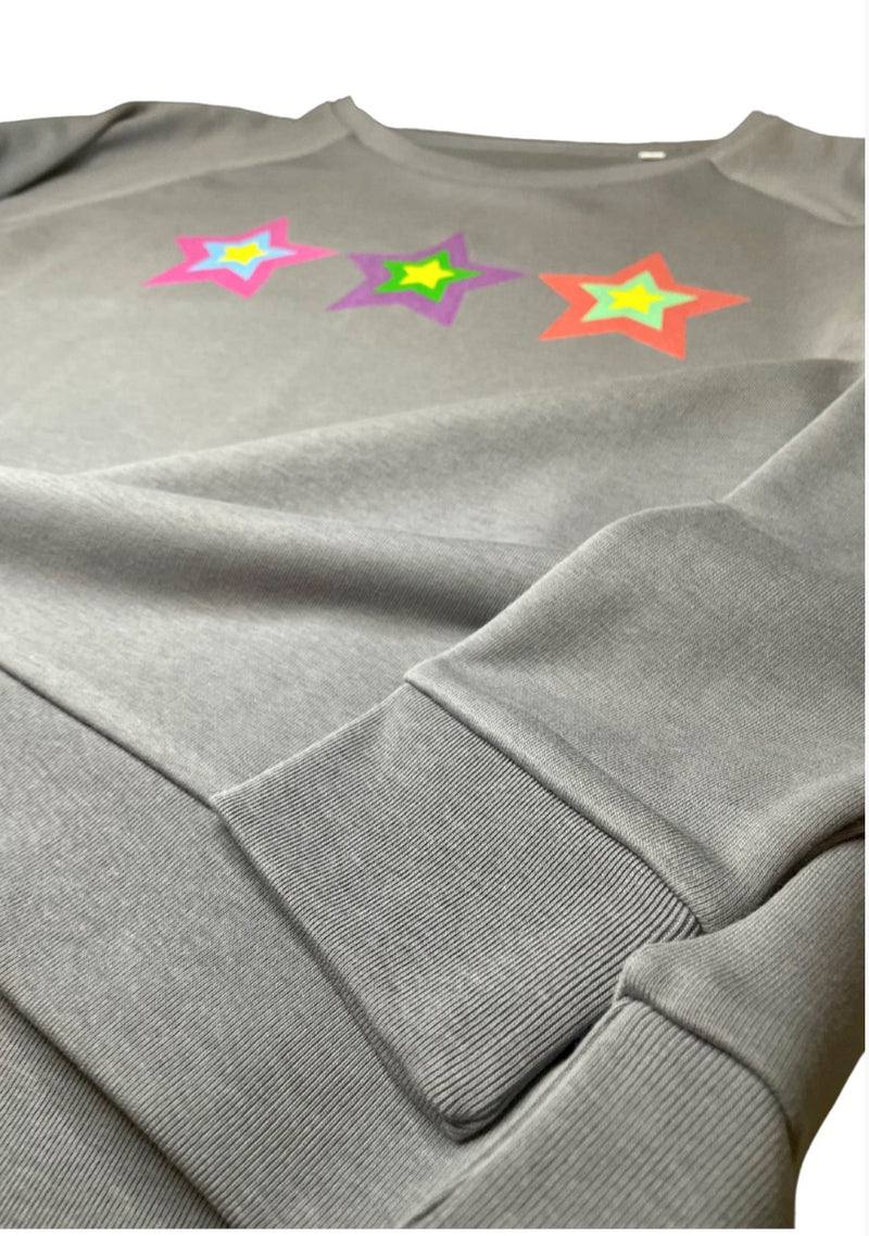 'Shining Star' Organic Terry Sweatshirt by stray funk design