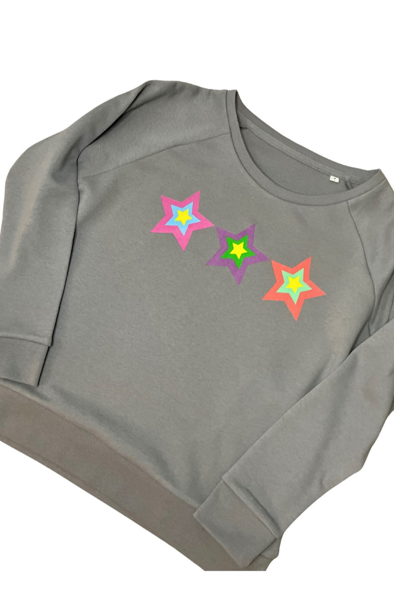 'Shining Star' Organic Terry Sweatshirt by stray funk design