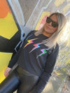 'Thunderstruck' Organic Sweatshirt by stray funk design