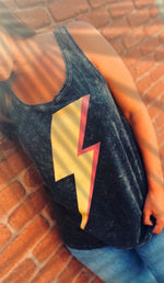 'Lightning' Racer Acid Black Organic Vest by stray funk design